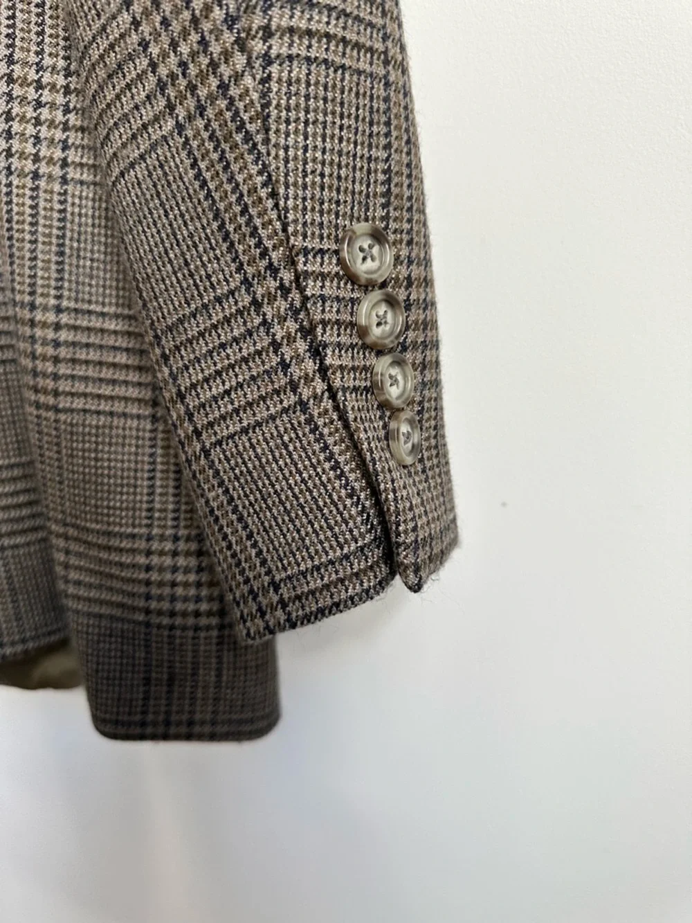 Meeting‎ Street Men’s Plaid Blazer Glen Check 2 Button Sport Coat Classic Fit